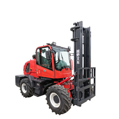 Forklift per terreni accidentati da 3,5 tonnellate con asse corto di supporto EPA4, EuroV, cabina chiusa