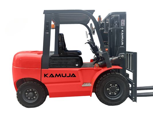 Capacità di carico 5000 kg Motore diesel Camione elevatore con doppie ruote anteriori